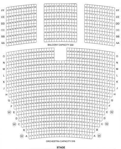 Seating Chart – Downey Theatre